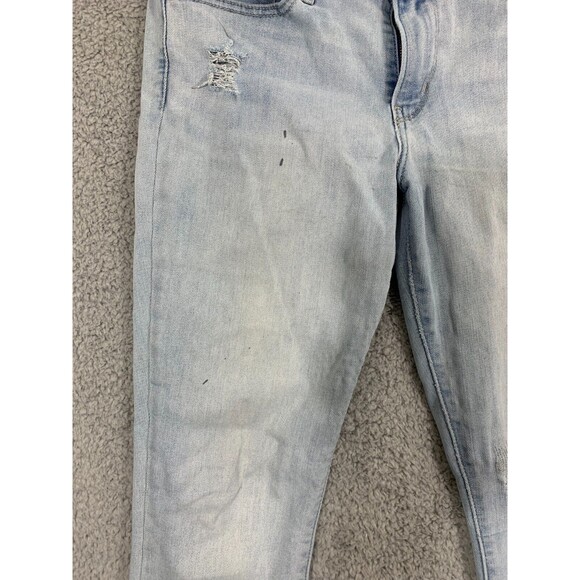 Levi's 711 Skinny 29x30 Light Wash Distressed Denim Blue Jean Pockets - Picture 4 of 16